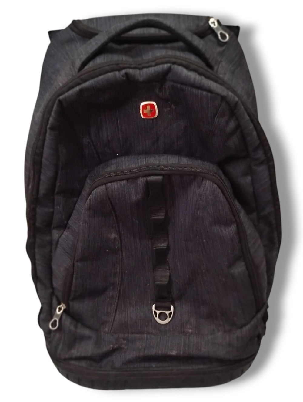 SWISS GEAR - Travel Extendable Handle Wheeled Carry-On Rolling Commuter Backpack - Picture 6 of 6
